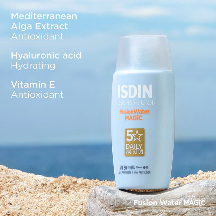 ضد آفتاب ایزدین فیوژن واتر بدون رنگ SPF50