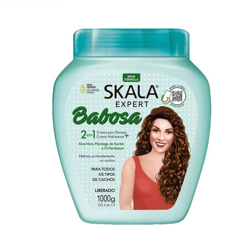 کرم حالت دهنده و استحکام بخش ساقه 2 در 1 موهای فر اسکالا Skala Expert MaisCachos 2 in 1 Hair Treatment Cream 1000g