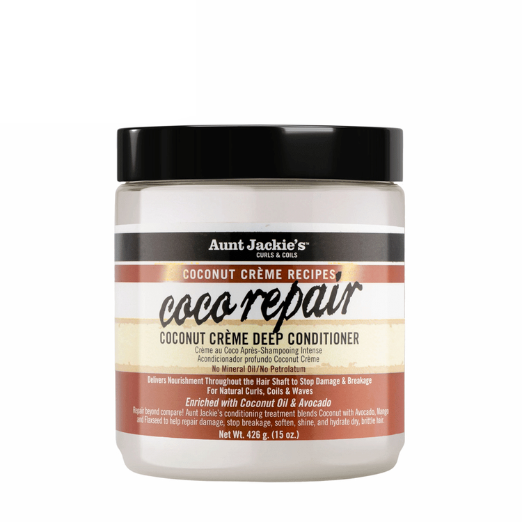 ماسک موی ترمیم کننده عمیق آنت جکیز Aunt Jackie’s Coco Repair مخصوص موهای فر